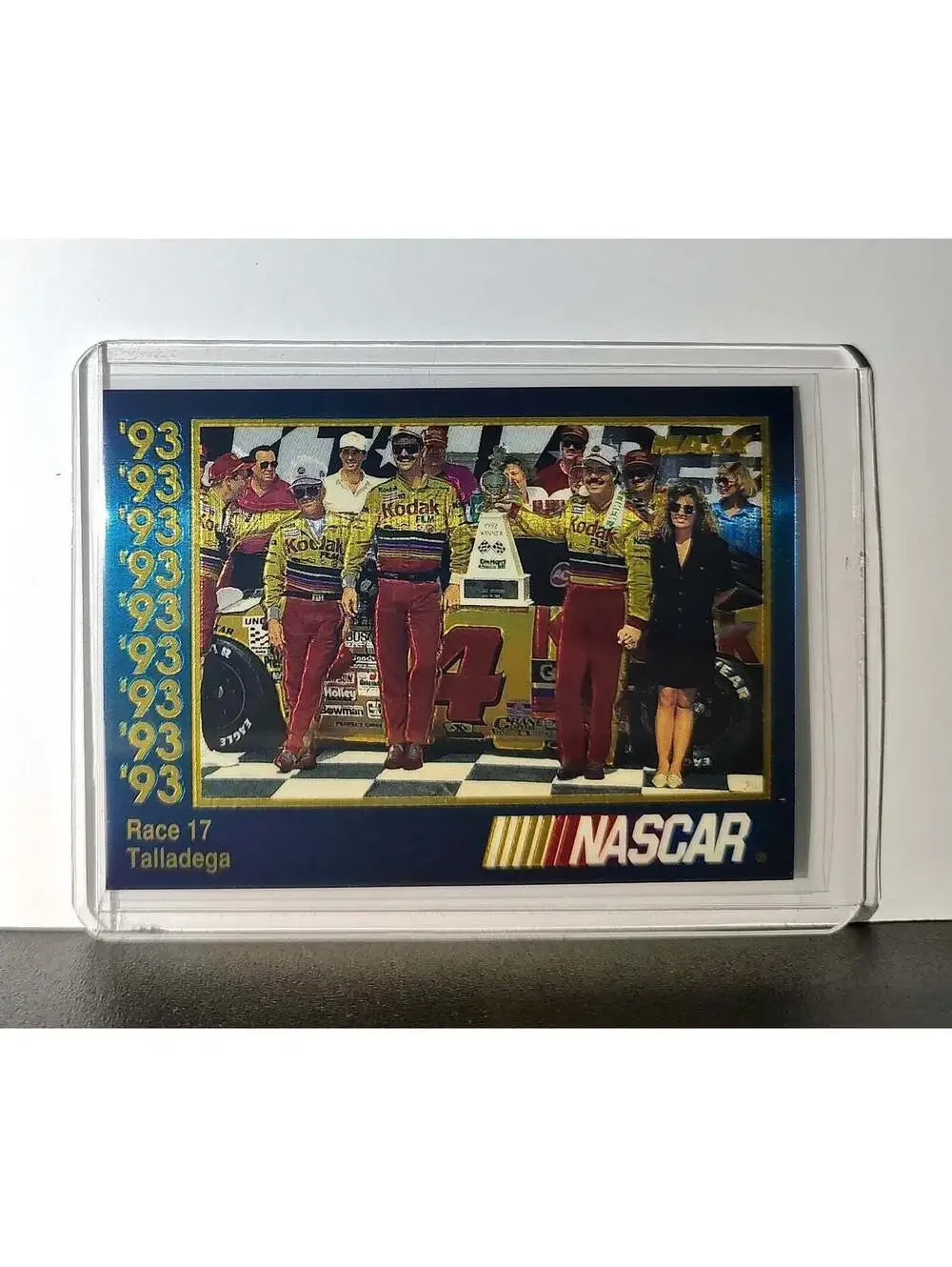 Race 17 Talladega YR 1993 Maxx Premier Plus Racing #196 NASCAR Card